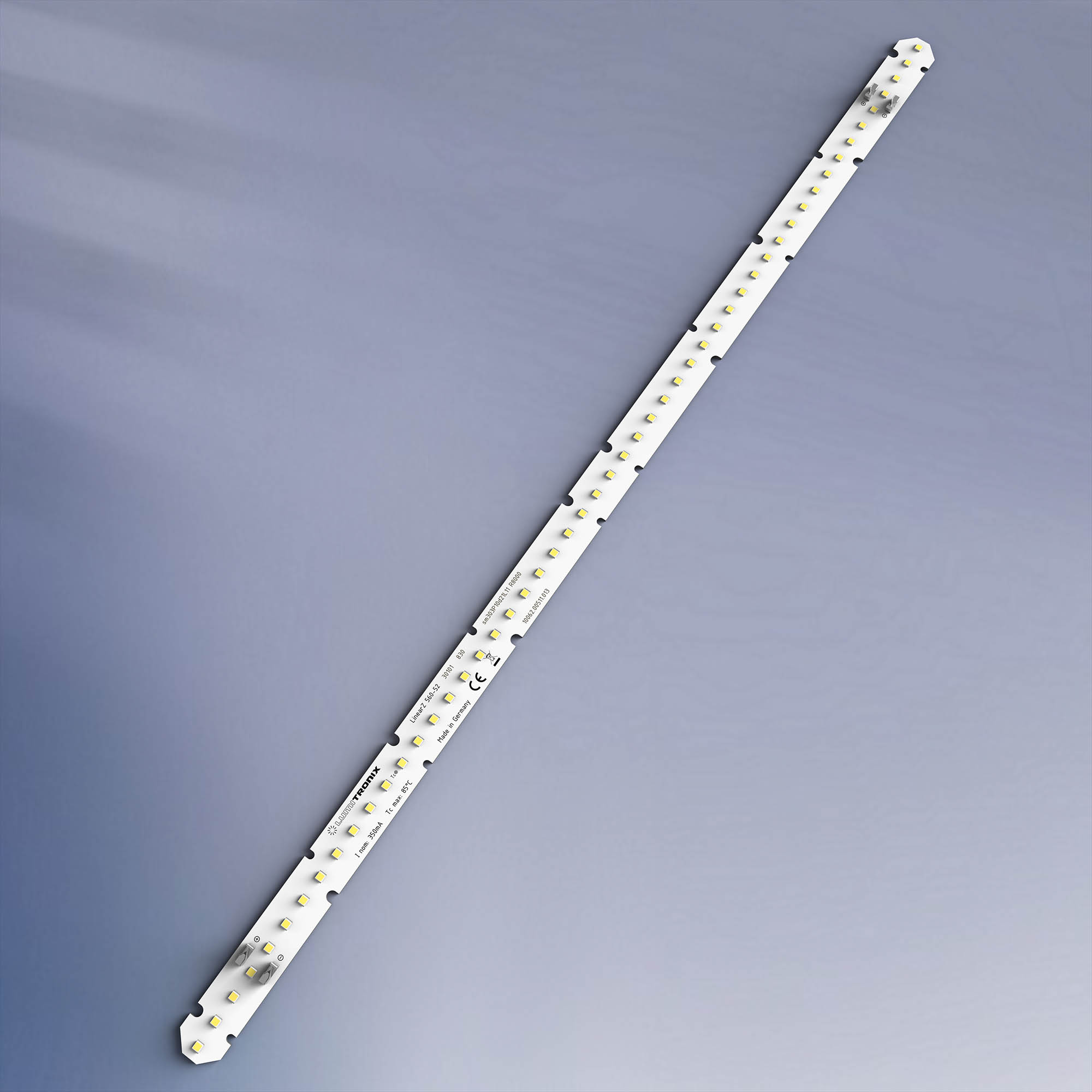 LinearZ 52 Nichia Fita LED Zhaga Optisolis CRI98+ branco frio 6500K 1480lm 350mA 37.5V 52 LED módulo 56cm (2643lm/m 24W/m)
