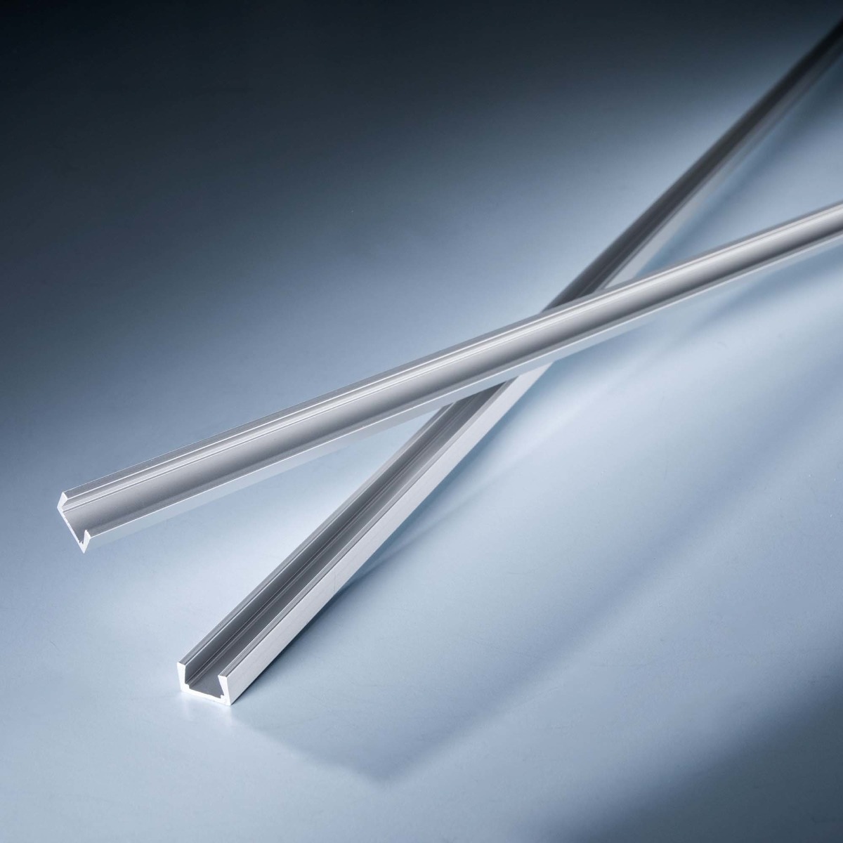 Perfil de alumínio AluSim plano para tiras flexíveis de LED Slimflex 102cm 