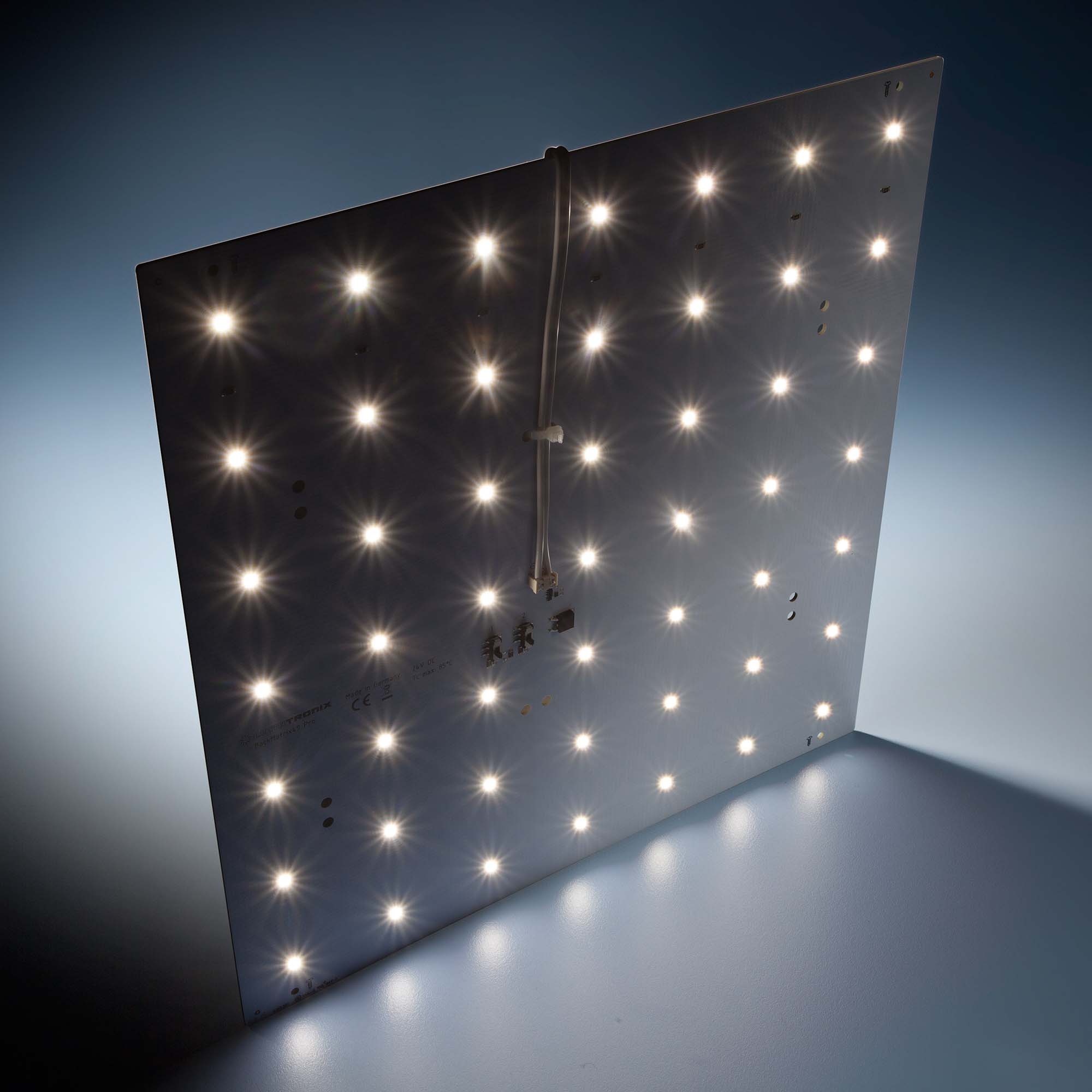 Nichia LED módulo BackMatrix 49 Profissional 29x29cm 70 LED 24V 120 graus Branco 3000K 16.8W 2090lm