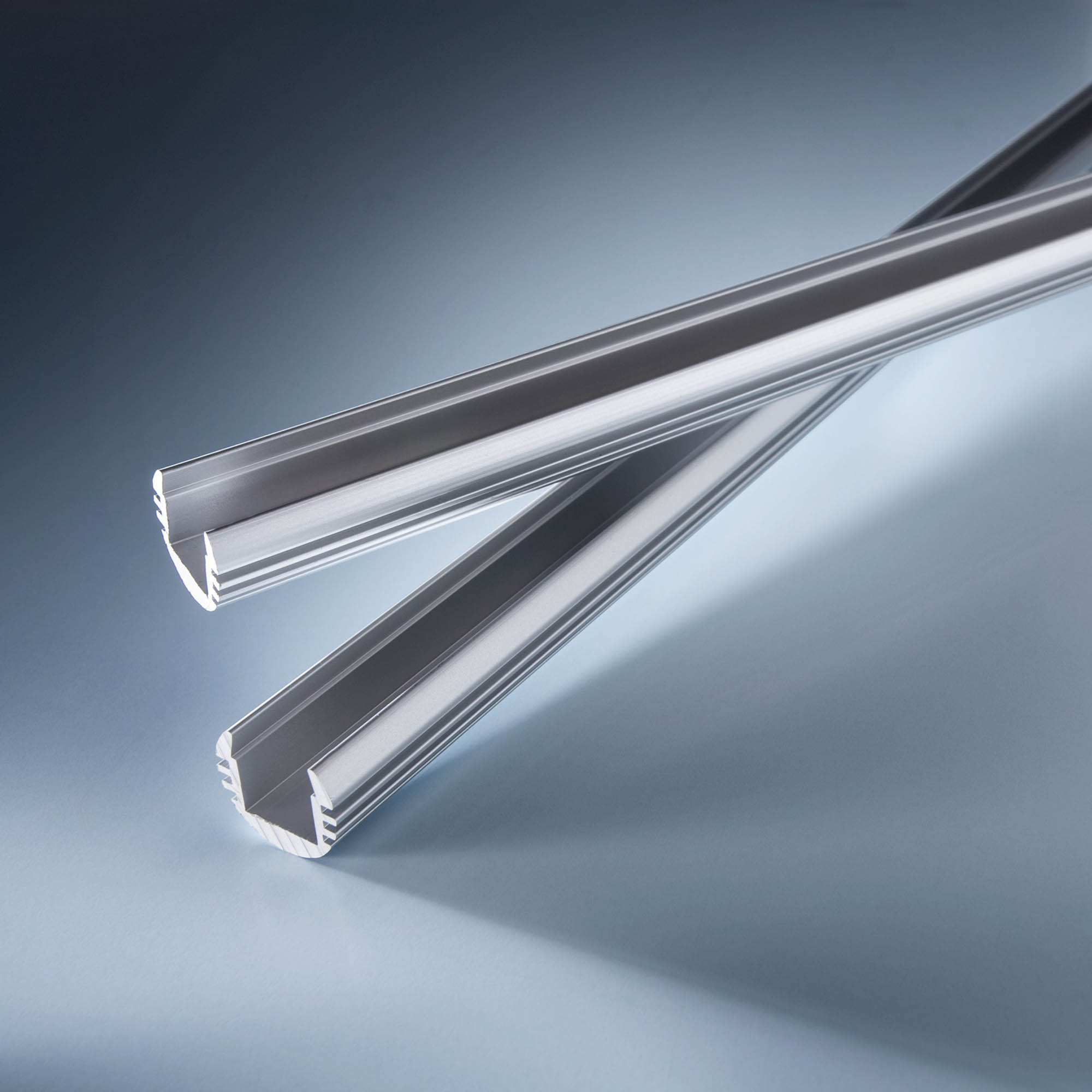 Perfil de alumínio Aluflex redondo para tiras de LED flexíveis 102cm