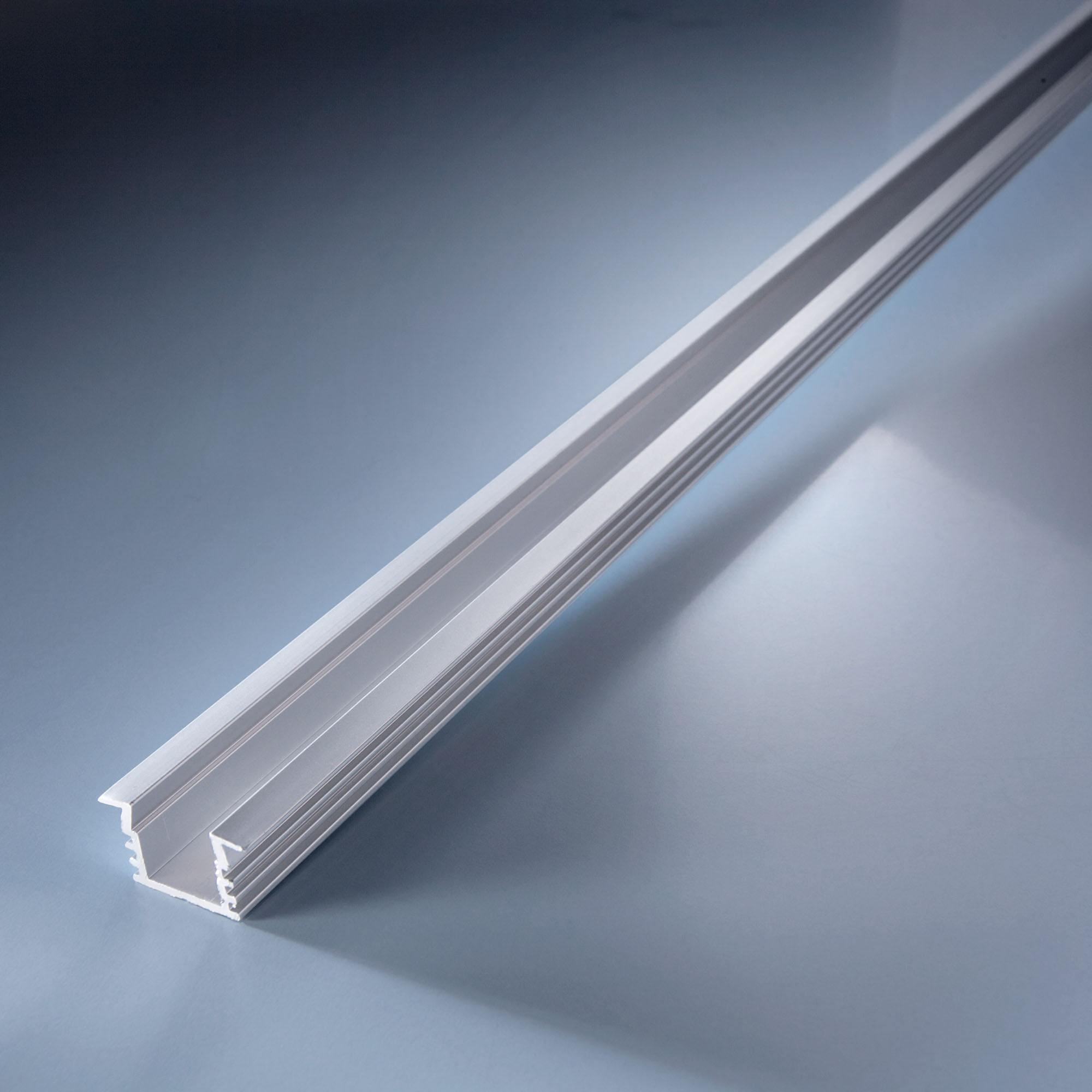 Perfil de alumínio Aluflex profundo para tiras de LED flexíveis 102cm
